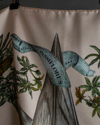 "HERMES" Passion flower print Carre 90 silk scarf