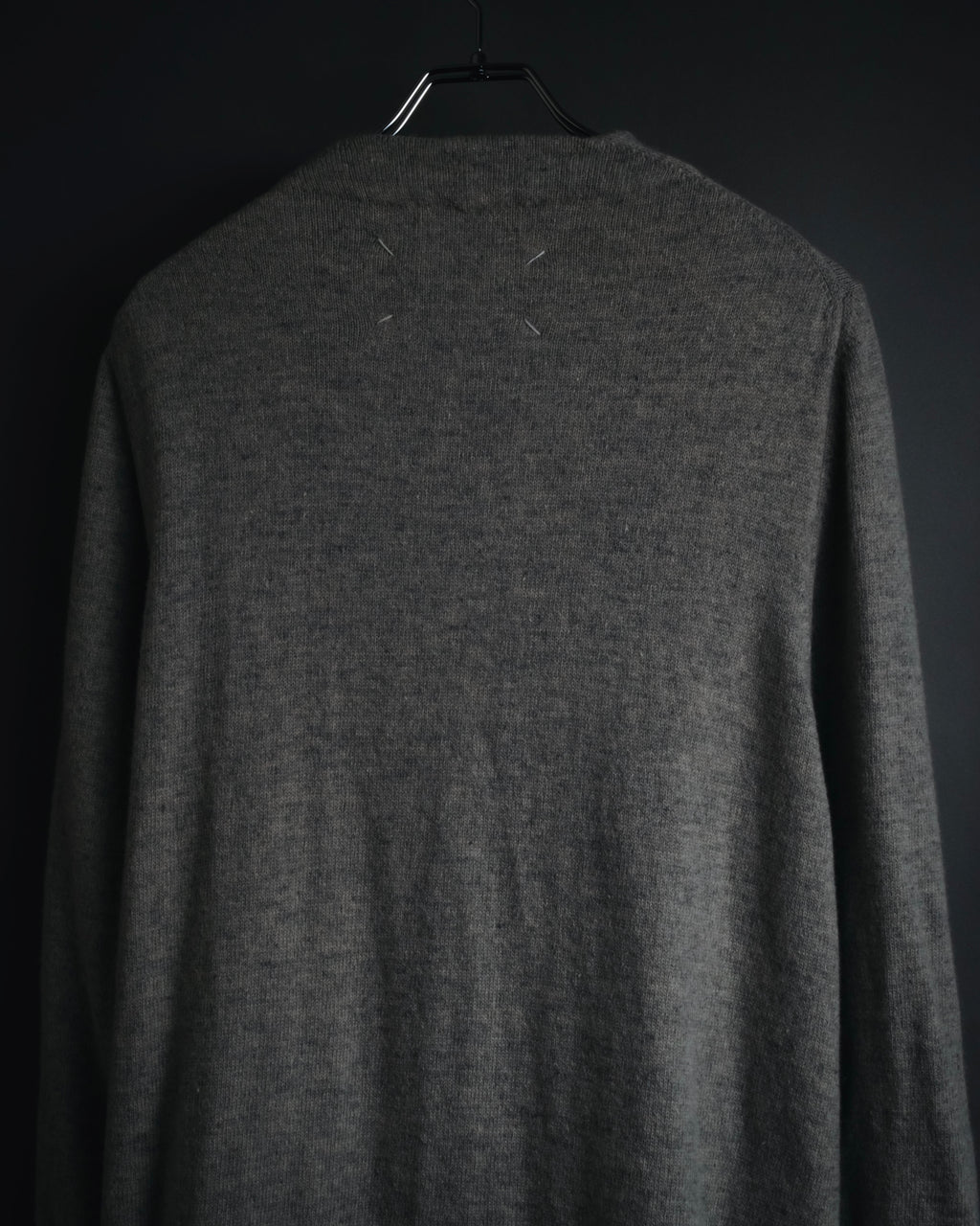 "Maison Margiela" 17AW belted gown knit coat