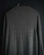 "Maison Margiela" 17AW belted gown knit coat