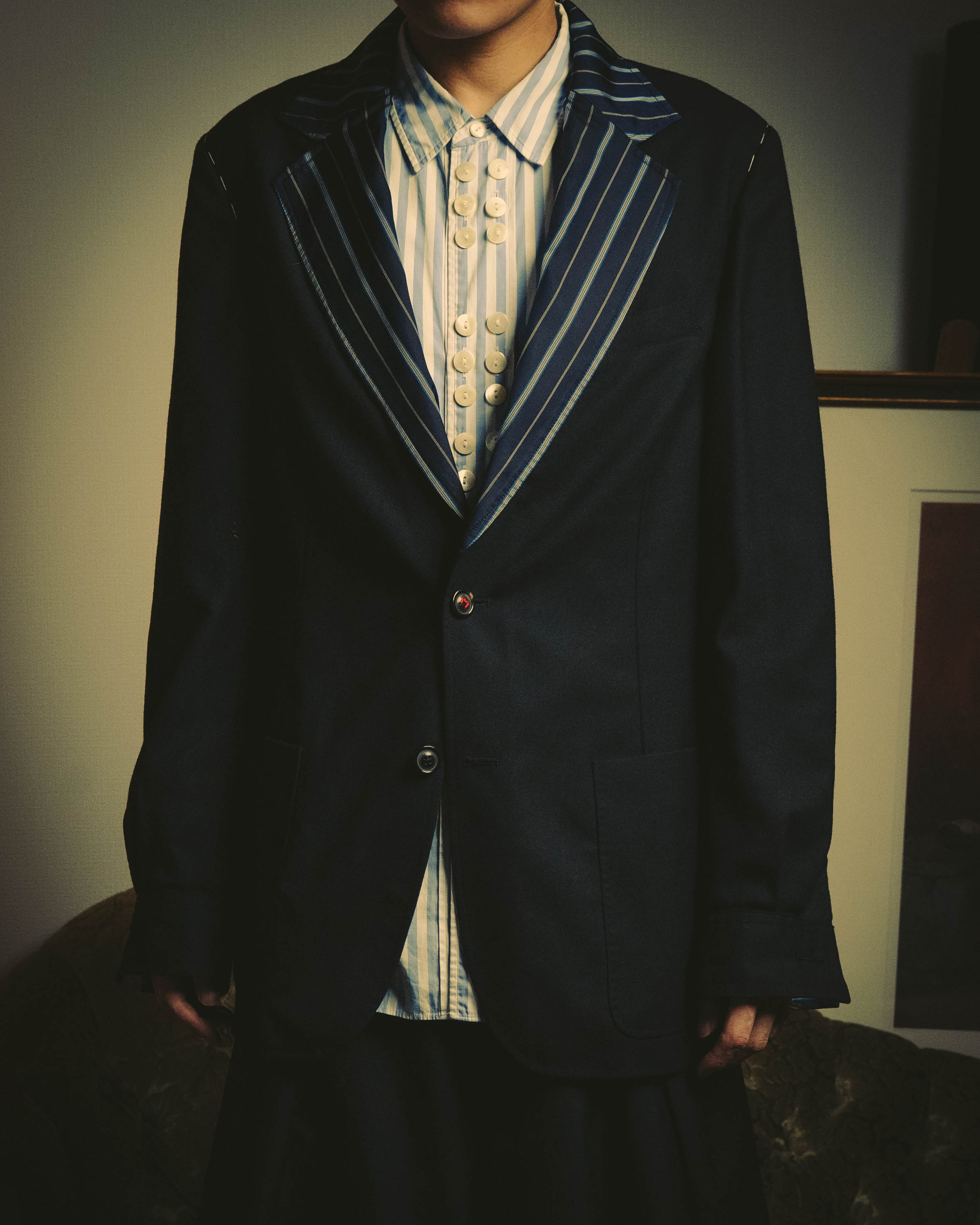 -SPECIAL- "Maison Margiela" 2021AW Reversible tailored blazer jacket