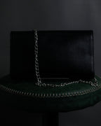 "VALENTINO" Textured leather V tassel chain shoulder bag