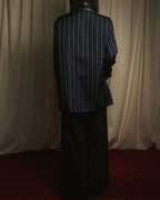 "Maison Margiela" 2021AW piped striped lounge shirt