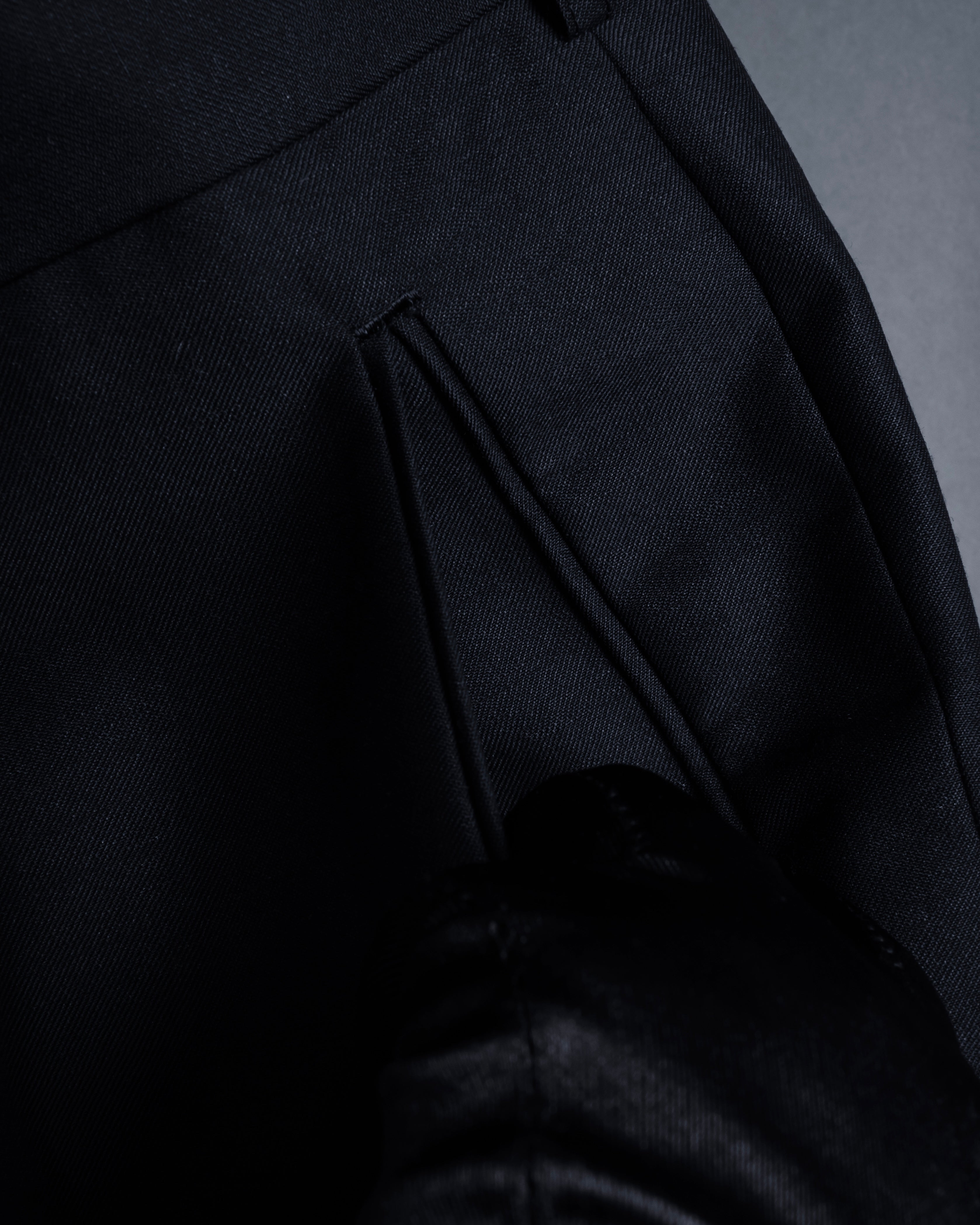 "YVES SAINT LAURENT" Strongly tailored shaped wool set up