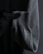 "Maison Martin Margiela" 2008SS two-tone V-neck knit