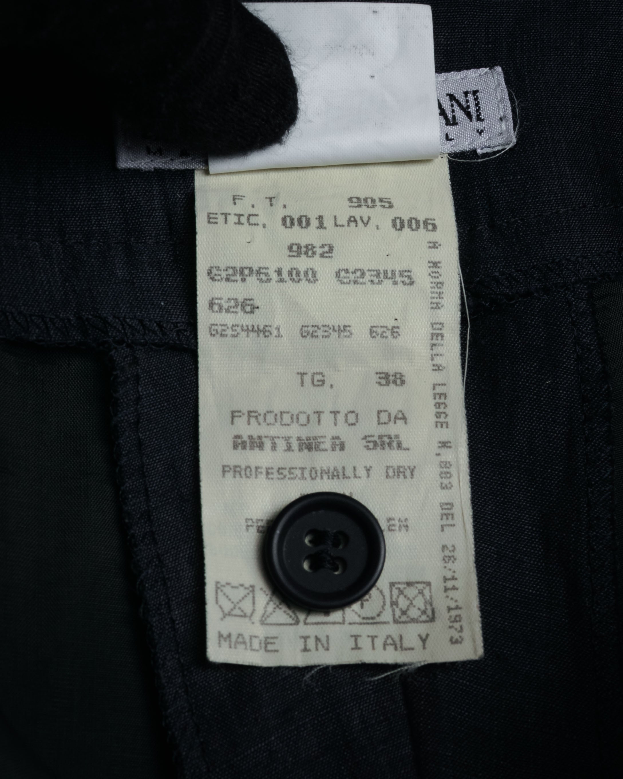 “EMPORIO ARMANI” 90’s-00’s Fluid wide trousers