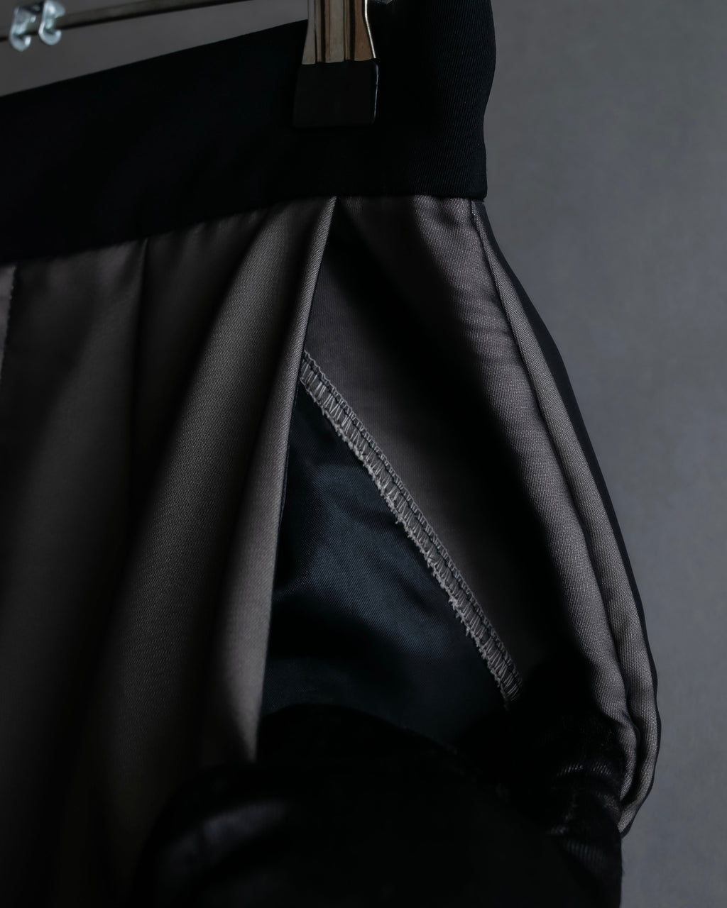 "LANVIN en Bleu" Sheer layered sarouel wide pants