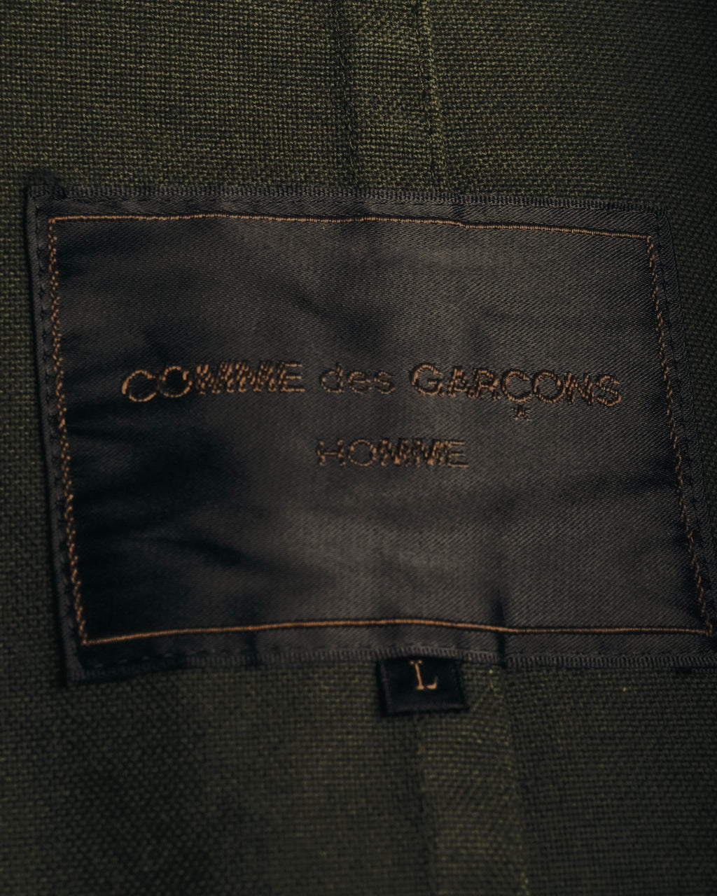 -SPECIAL- "COMME des GARÇONS HOMME" 03AW Asymmetric zip long coat