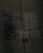 -SPECIAL- "COMME des GARÇONS HOMME" 03AW Asymmetric zip long coat
