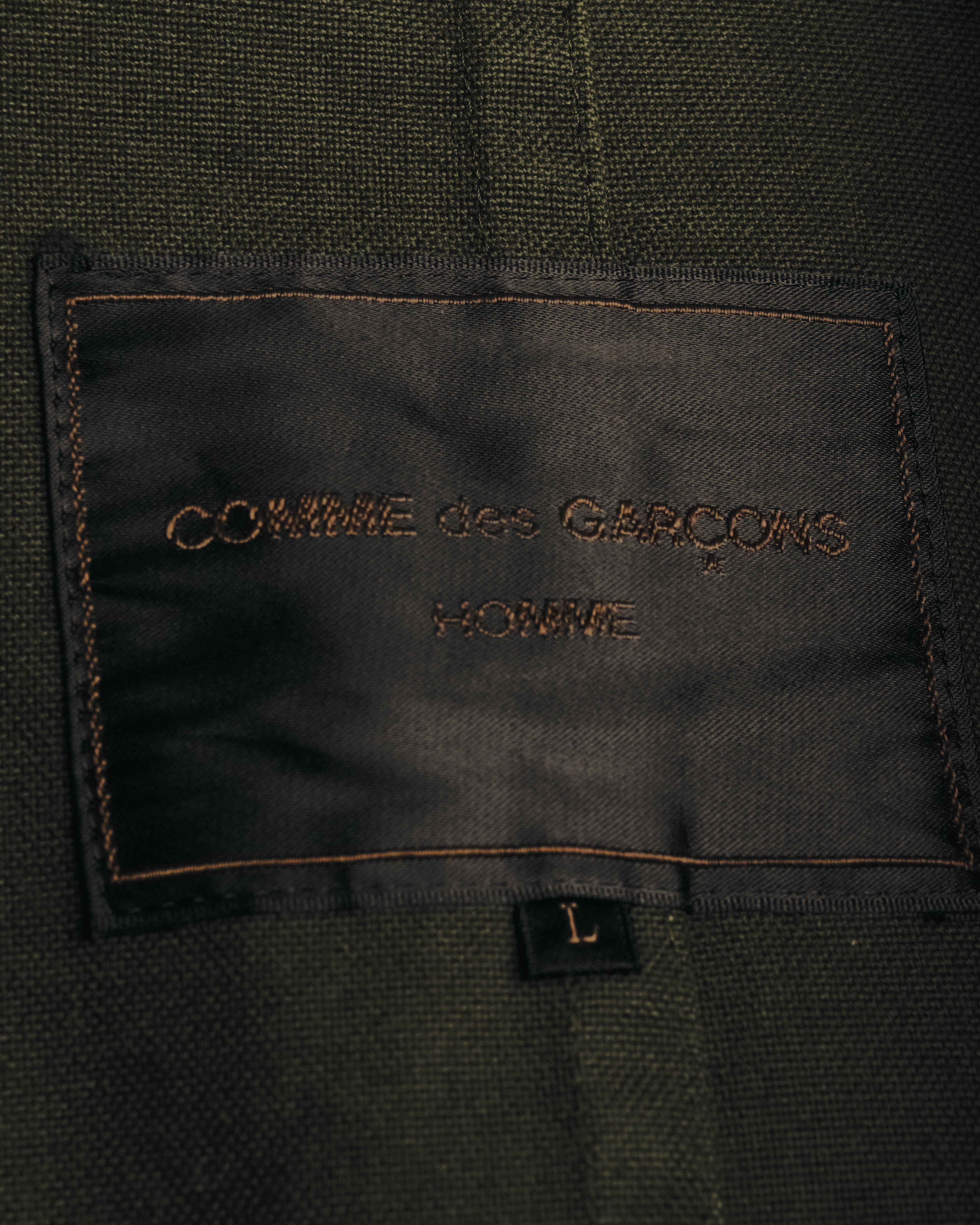 -SPECIAL- "COMME des GARÇONS HOMME" 03AW Asymmetric zip long coat
