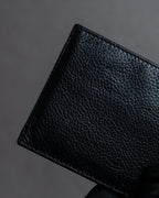 "BALENCIAGA" Logo motif money clip bi-fold wallet
