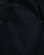 "CELINE" 90’s-00’s Stretch wool single-button blazer