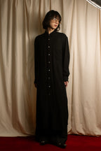"COMME des GARCONS" 94AW Straight silhouette wool shirt dress