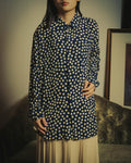 -SPECIAL- "Saint Laurent" 2019-2020 Polka dot silk long sleeve shirt