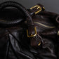 "MIU MIU" Pleated detail rounded boston grained leather 2way bag