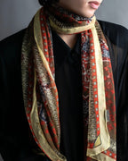 “Louis Vuitton” Monogram world map silk scarf