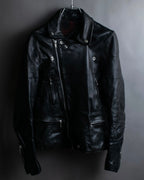 "HYSTERIC GLAMOUR" Lamb leather double riders jacket