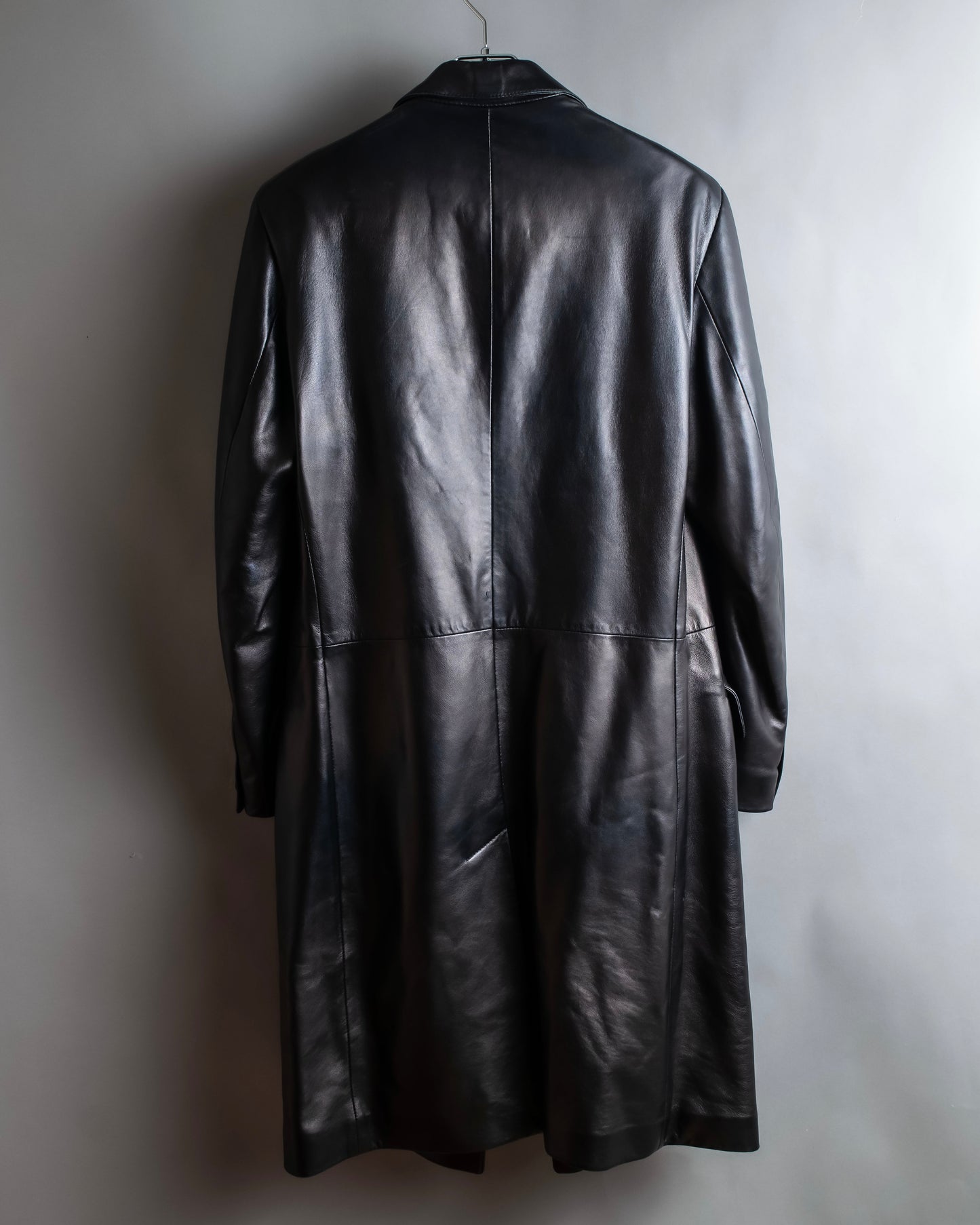 "GIANFRANCO FERRE" Oversized lamb leather chester coat