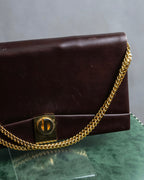 "Christian Dior" CD turn lock design chain shoulder bag