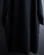"ISSEY MIYAKE PLANTATION" Minimalist design A-line stand collar coat
