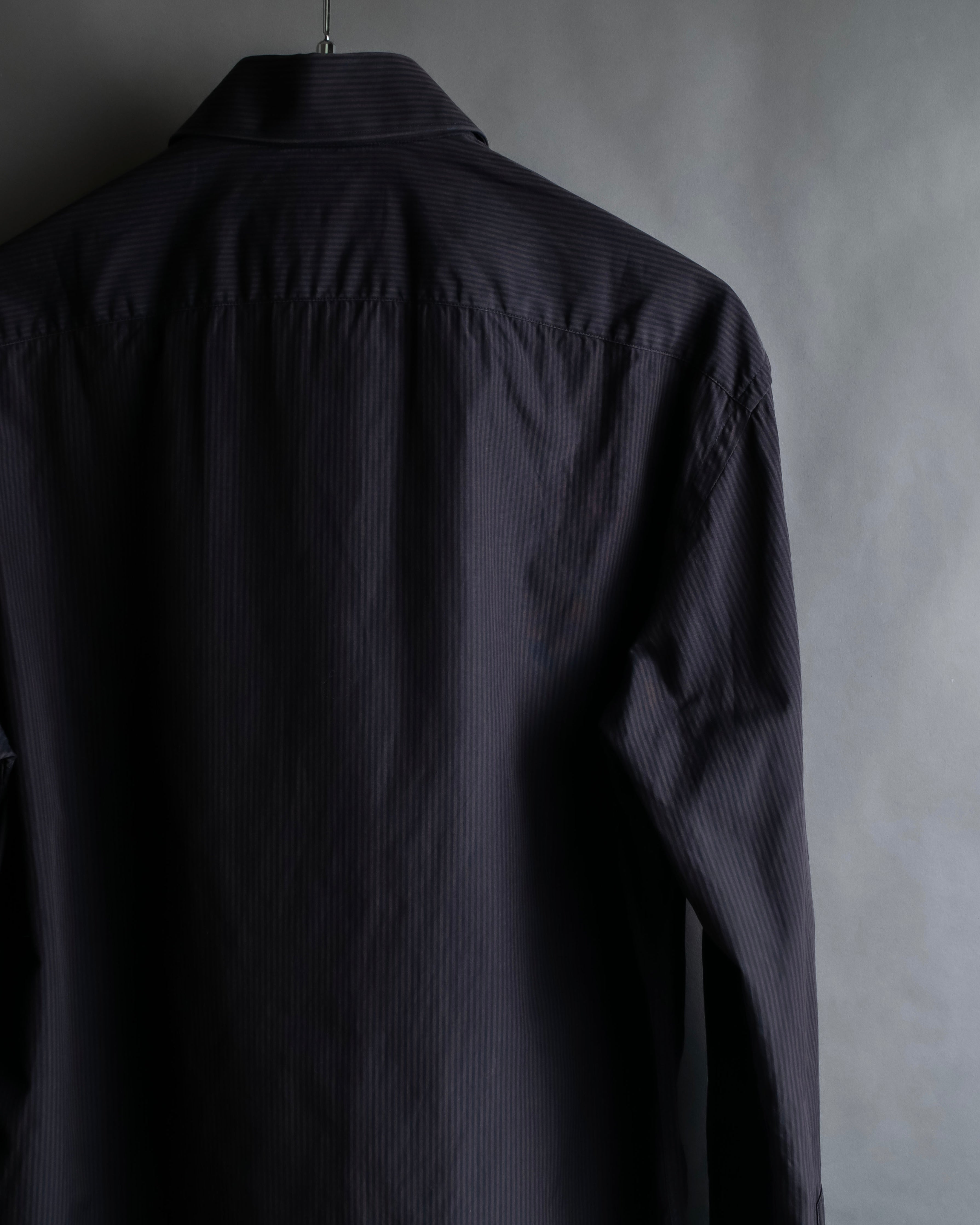 "GUCCI" Slightly glossy pinstripe oversized shirt