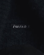 "I WISH" Angora-blend fuzzy turtleneck knit