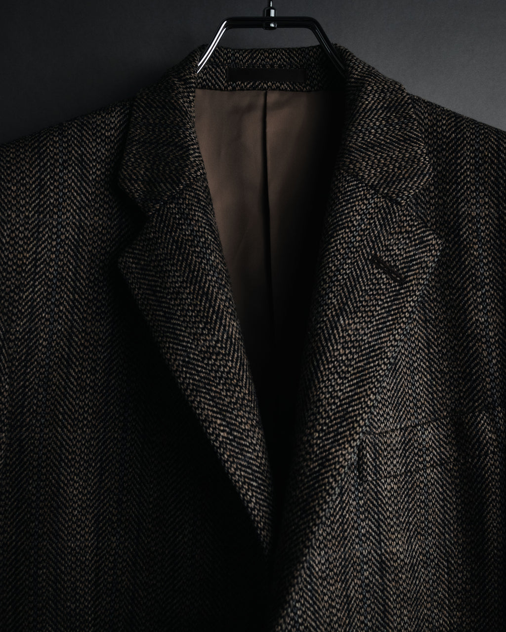 "Burberrys" 90’s Herringbone tweed wool suit set