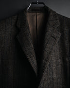 "Burberrys" 90’s Herringbone tweed wool suit set