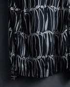 "GUCCI" Handwritten calligraphy pattern silk shirt