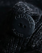"CHANEL" Sample product hairy material light unevenness cardigan