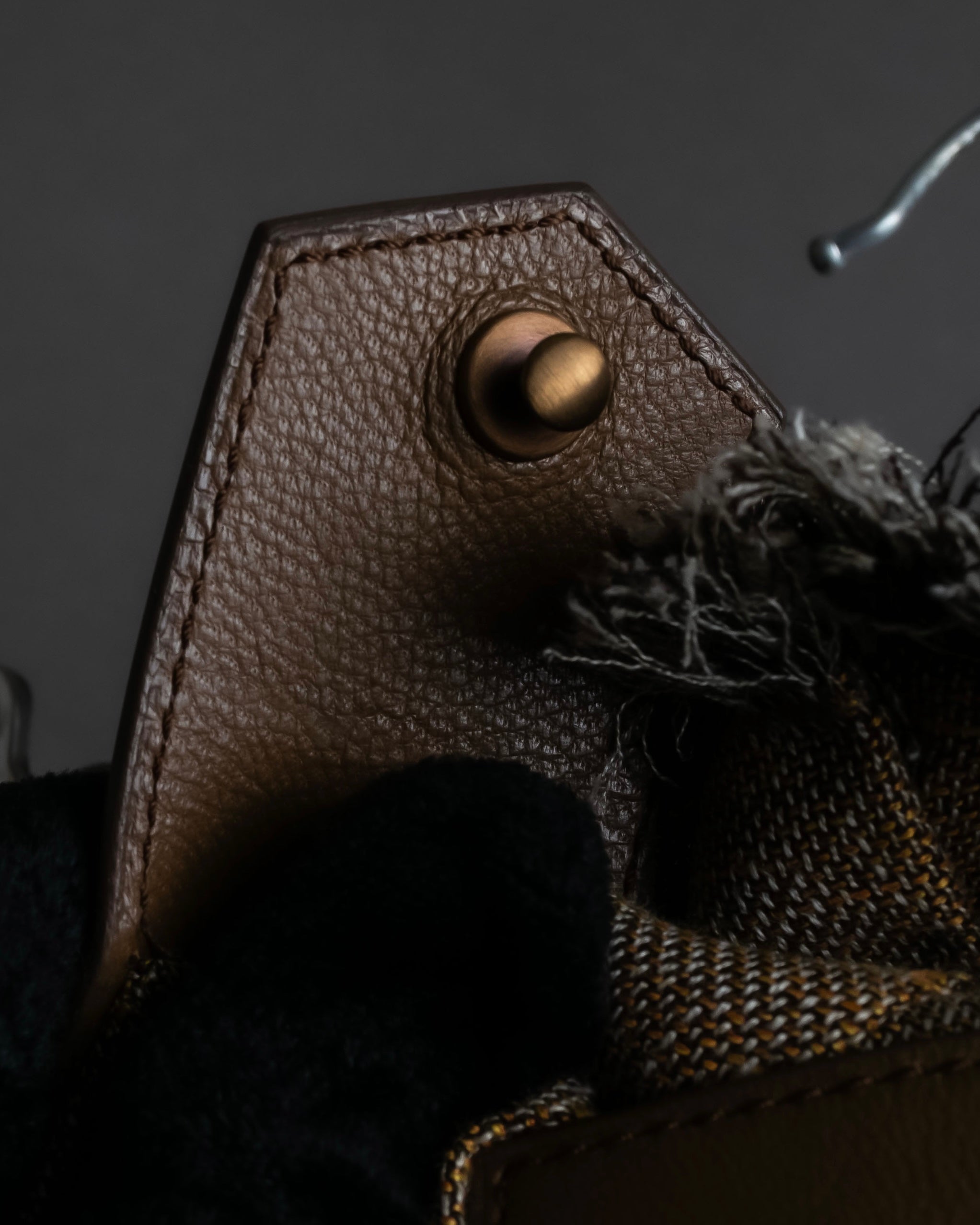 "HERMES" Gaultier period fringe design wrap skirt