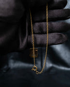 "CELINE" Logo pendant necklace