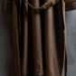 "BURBERRYS" Gold trim design belted gown coat