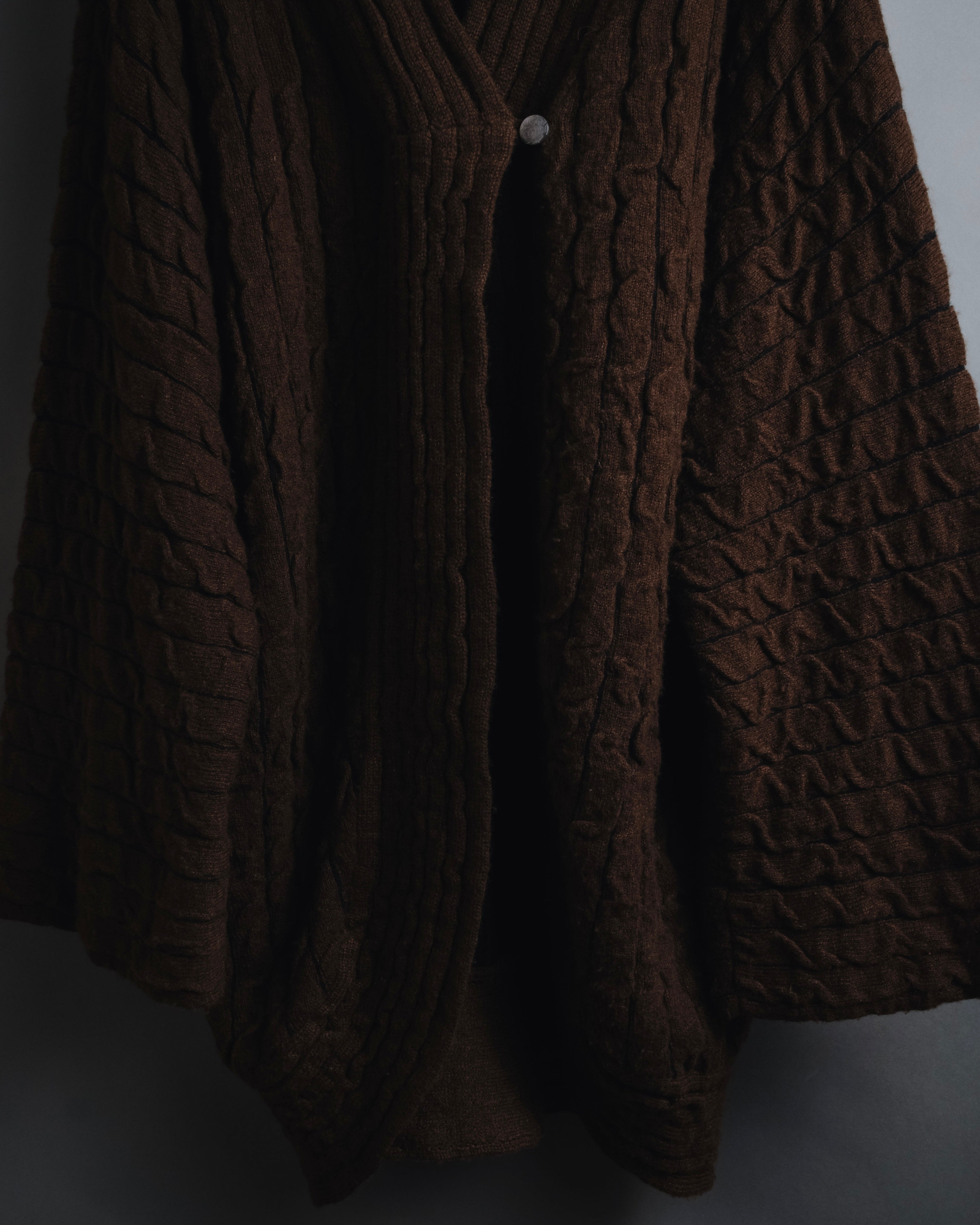 "Salvatore Ferragamo" 00’s Cashmere blend shawl-collar knit cardigan