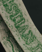 "DIOR" Green printed silk mitzah scarf