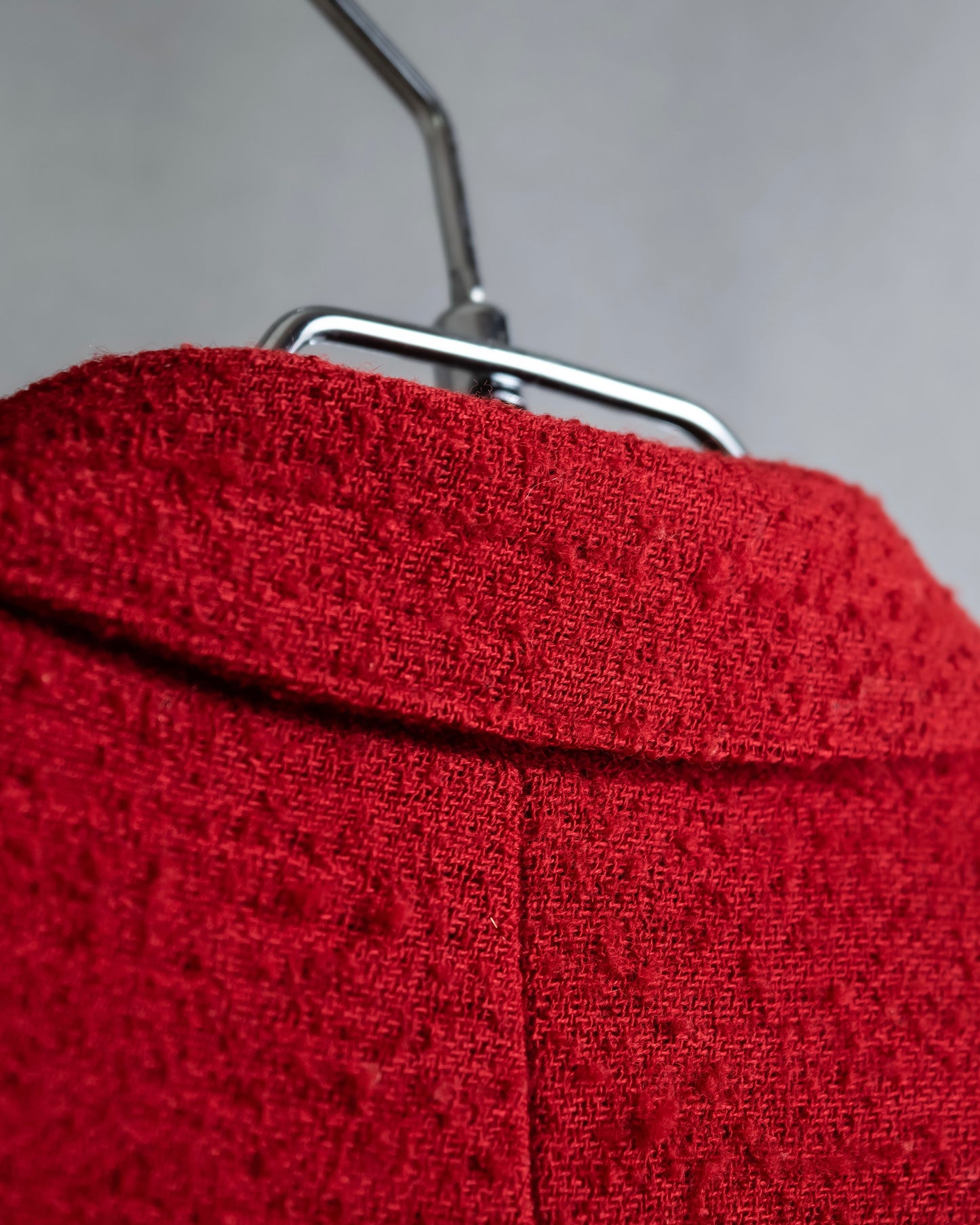 "Salvatore Ferragamo" Vivid red color wool mix tailored jacket