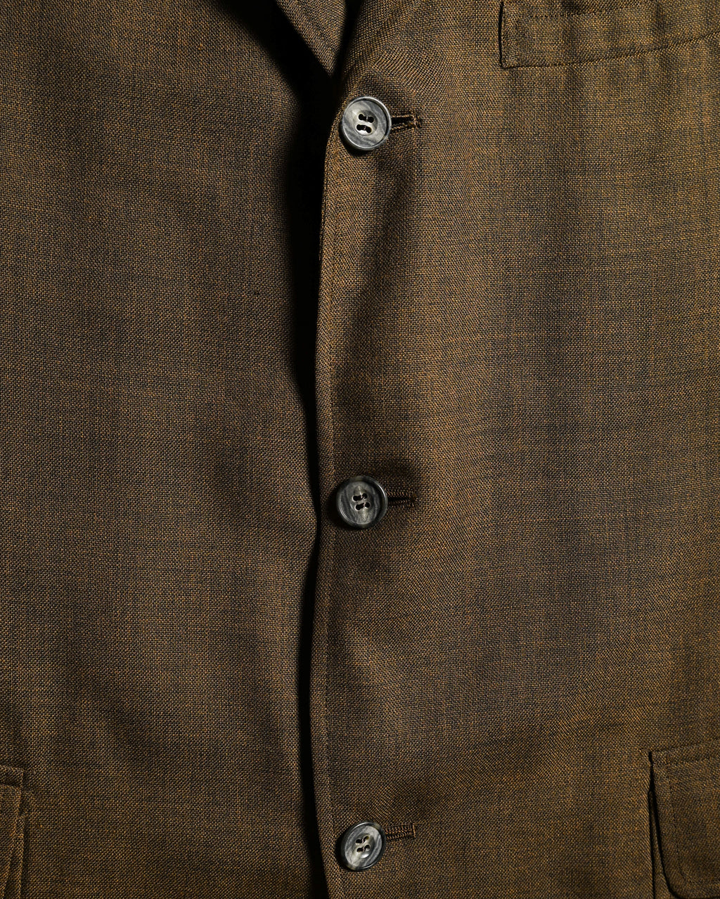 VINTAGE/ Beautiful Olive Colored Single Breasted 3B Tailored Jacket