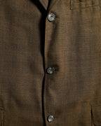 VINTAGE/ Beautiful Olive Colored Single Breasted 3B Tailored Jacket