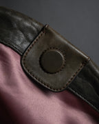 "FALORNI" Braided leather dome boston bag