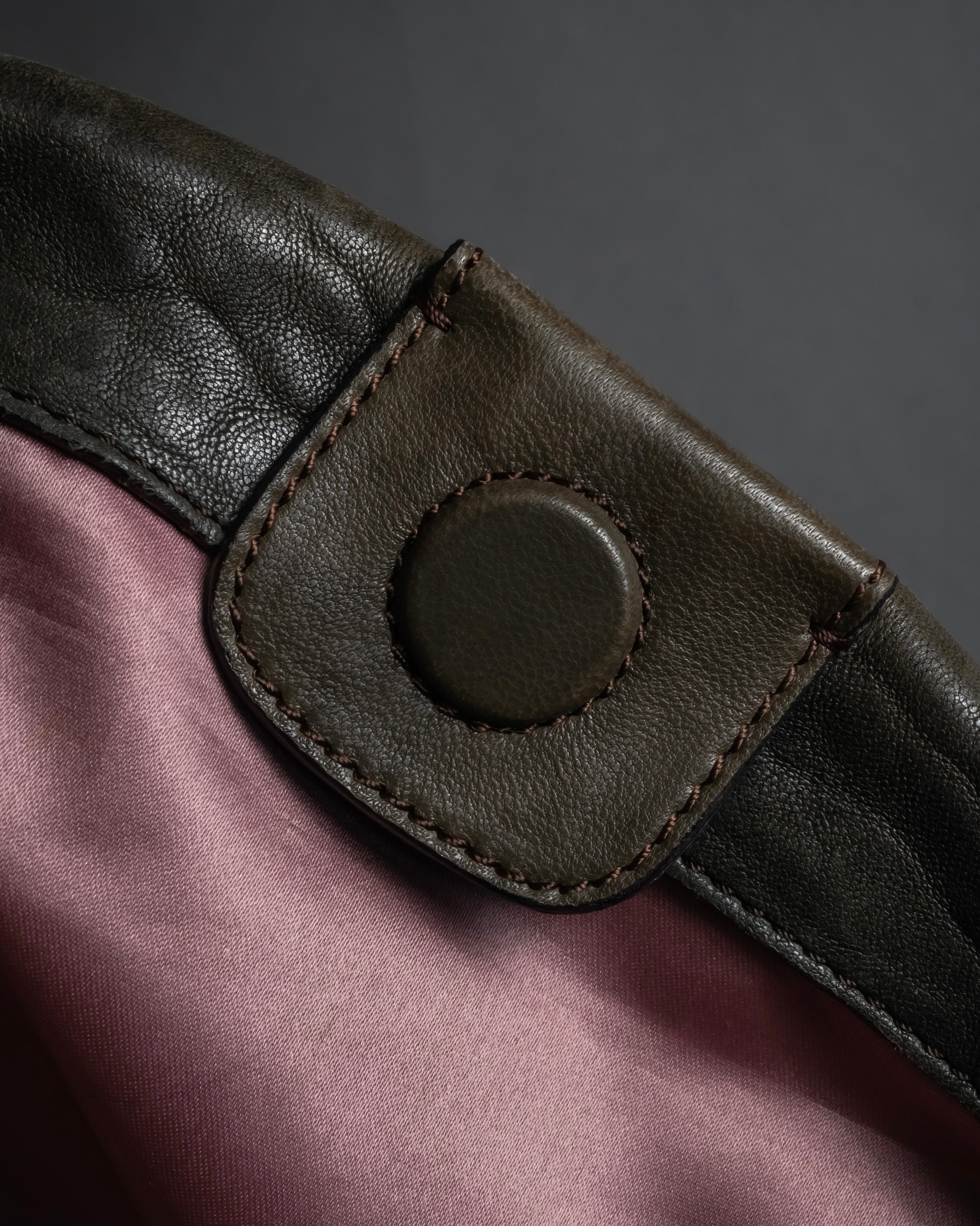 "FALORNI" Braided leather dome boston bag