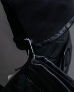 "Pierre Cardin" Belt buckle design quilted leather gloves