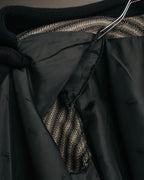 -SPECIAL- “GUCCI” 80’s-90’s Textured striped shawl collar long coat