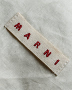 "MARNI" Geometric cut heel leather boots