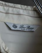 "Loro Piana" Multi-stripe pattern natural color shirt