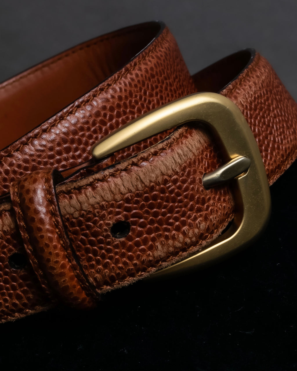 "Salvatore Ferragamo" Gancini motif chain design leather belt