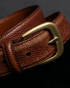 "Salvatore Ferragamo" Gancini motif chain design leather belt