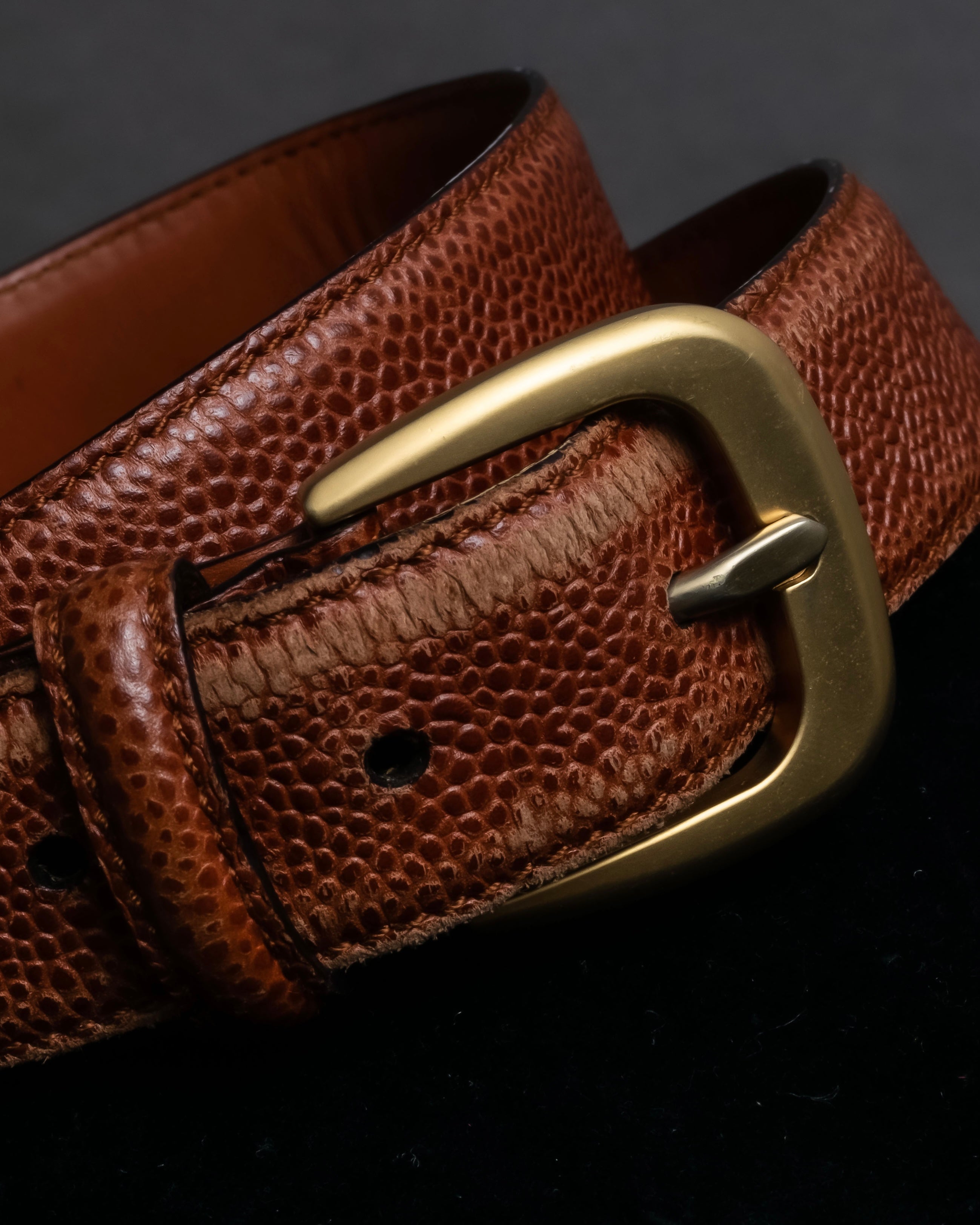 "Salvatore Ferragamo" Gancini motif chain design leather belt