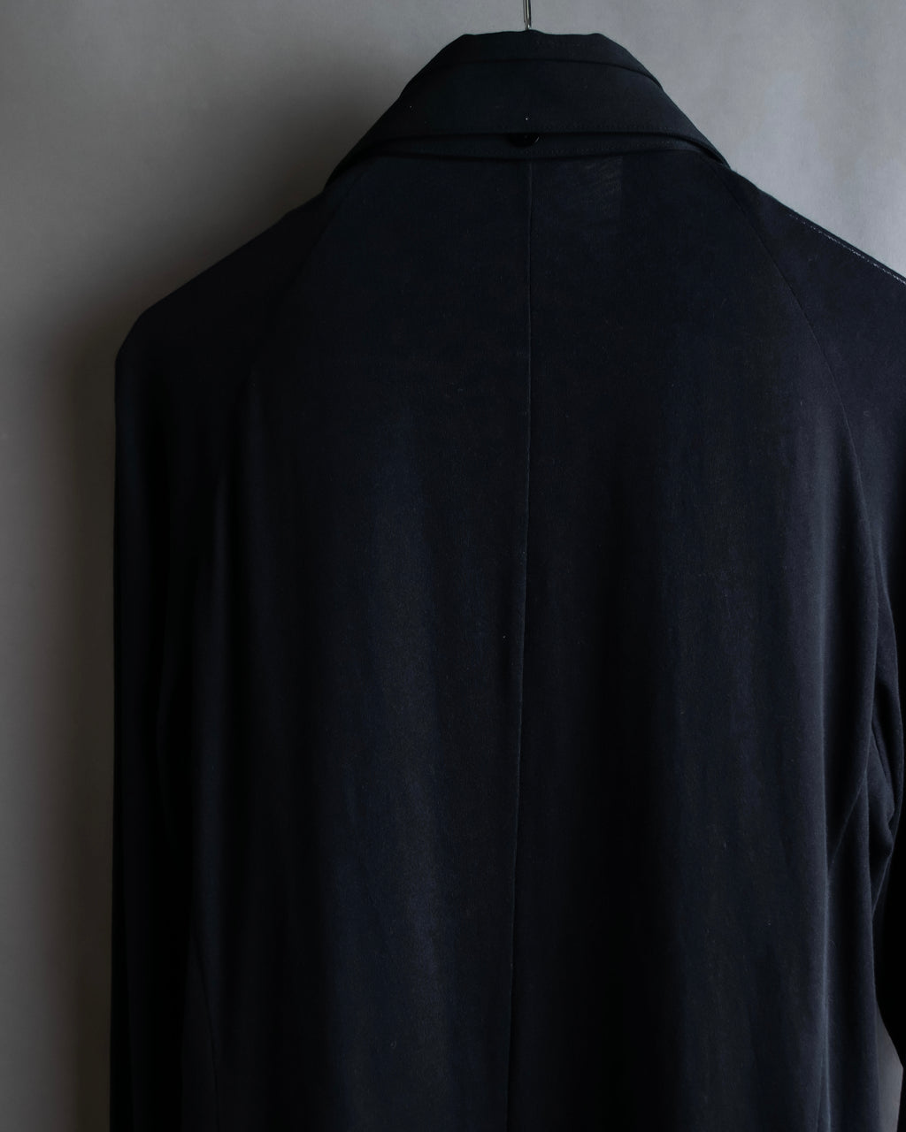 "YOHJI YAMAMOTO +NOIR" 21SS Drape panel design oversized shirt jacket