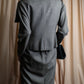 "Max Mara" 2way shape jacket & box pleated mid length skirt set up