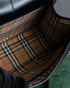 "BURBERRYS" Metal fittings design grain leather 2way bag