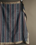 “Yves Saint Laurent” 90’s-00’s Paisley stripe cotton scarf